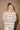 Steph Taupe & White Striped Sweater - back view