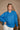 Kali Blue Ribbed Knit Sweater - front
