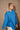 Kali Blue Ribbed Knit Sweater - frontal side view