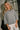 Stella Grey Short Sleeve Knit Sweater- top front view
