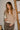 Reagan Taupe & Cream Button-Up Cardigan- frontal top view