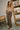 Reagan Taupe & Cream Button-Up Cardigan- full body view