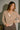 Reagan Taupe & Cream Button-Up Cardigan- front view