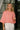 Daniela Coral Cable Knit Sweater- frontal top view