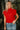 Angela Red Sleeveless Knit Sweater- top view