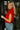 Angela Red Sleeveless Knit Sweater- frontal side view