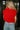 Angela Red Sleeveless Knit Sweater- back view
