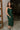 Vera Hunter Green Midi Dress- full view
