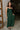 Vera Hunter Green Midi Dress- front full view