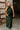 Faith Hunter Green Satin Maxi Dress- front view