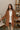 Stella Camel Brown Tie Waist Coat - front top view