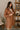 Stella Camel Brown Tie Waist Coat - frontal side view