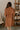 Stella Camel Brown Tie Waist Coat - close up back view
