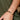 Jane Gold & Pearl Clasp Bangle Bracelet- close up side view