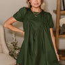 Jane Hunter Green Mini Dress- top view