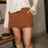 Audrey Brown Corduroy Skort- front view