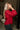 Alanna Deep Red Long Sleeve Top- side view