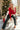 Destiny Red & Gold Bows Sweater- full body view
