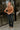 Shiloh Brown Corduroy Split Hem Vest - full front view