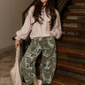 Kancan: Elise Camo Barrel Leg Jeans - full body front view
