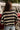 Millie Navy Multi Stripe Cardigan- back full view