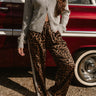 Vera Leopard & White Track Pants- front view