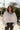 Lina White V-Neckline Sweater - view of front