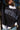 Southern Navy Blue & White Mock Neck Sweatshirt- close up front view