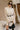 Laurel Cream Turtleneck Sweater Dress- top view