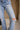 Alina Light Wash Denim Distressed Jeans- close up side view