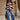 Paulina Medium Wash Wide Leg Jeans - full body front view