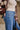 Paulina Medium Wash Wide Leg Jeans - close up side view