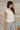 Alice Off White Knit Button-Up Vest- frontal side view