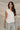 Alice Off White Knit Button-Up Vest- close up frontal side view