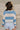 Lyla Blue & White Stripe Knit Sweater- back view