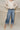 Kancan: Blake Medium Wash Cropped Cuff Hem Jeans- front view