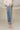 Kancan: Blake Medium Wash Cropped Cuff Hem Jeans- frontal side view