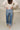 Kancan: Blake Medium Wash Cropped Cuff Hem Jeans- full body back view