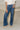 Mica: Mya Medium Wash High Rise Jeans- front top view