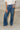 Mica: Mya Medium Wash High Rise Jeans- front top view