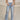 Genevieve Distressed Wide Leg Jeans - lower body front view
