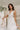 Diana White Plunge Neck Midi Dress - top down view