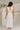 Diana White Plunge Neck Midi Dress - full body back view