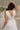 Diana White Plunge Neck Midi Dress - upper body back view