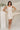 Jolie Cream Floral Bow Back Dress - full front view
