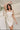 Jolie Cream Floral Bow Back Dress - frontal view