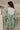 Harlow Green Mixed Print Mini Dress - Close Back view