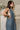 Noa Denim Pleated Tie Front Jumpsuit - upper side view