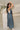 Noa Denim Pleated Tie Front Jumpsuit - full body side view