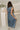 Noa Denim Pleated Tie Front Jumpsuit - full back view